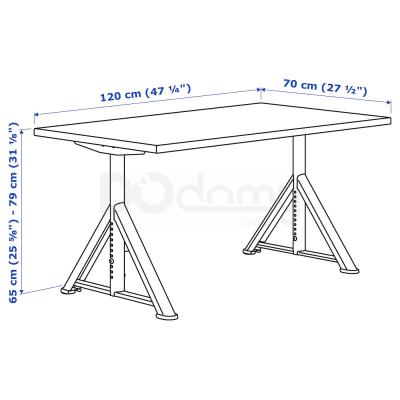 Стол с регулируемой высотой IDASEN 192.810.24 IKEA (ИКЕА ИДОСЕН), фото 5