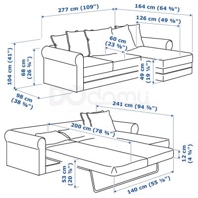 Диван GRÖNLID 094.084.05 IKEA (ИКЕА GRÖNLID), фото 10