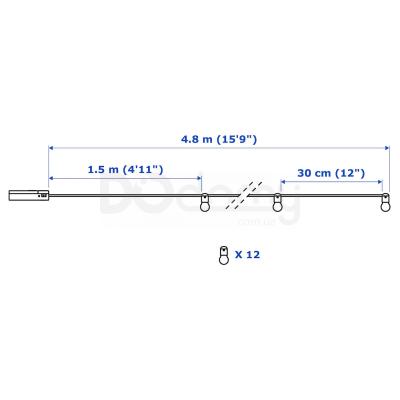 Гирлянда BLOTSNO 504.015.09 IKEA (ИКЕА БЛОТСНО), фото 7