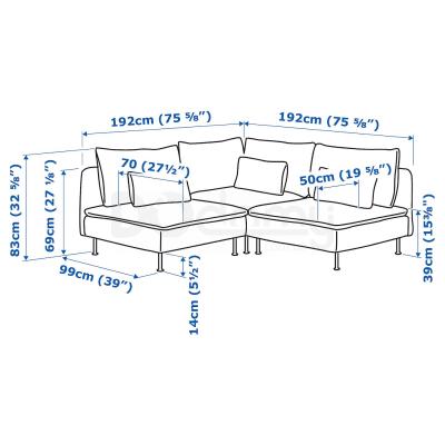 Диван SÖDERHAMN 293.058.83 IKEA (ИКЕА СЕДЕРХАМН), фото 8