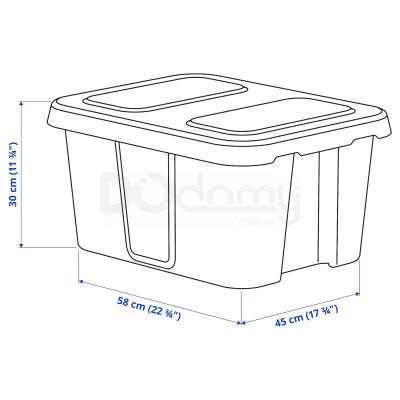 Контейнер KLÄMTARE 702.923.64 IKEA (ИКЕА KLÄMTARE), фото 7