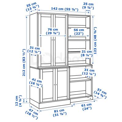 Стеллаж HAVSTA 792.751.38 IKEA (ИКЕА ХАВСТА), фото 7