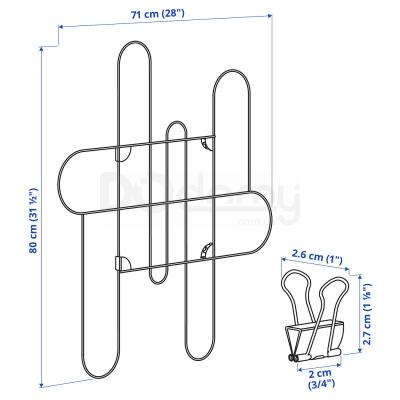 Дошка для записів із затискачем KORSMON 204.962.88 IKEA (ИКЕА КОРСМОН), фото 5
