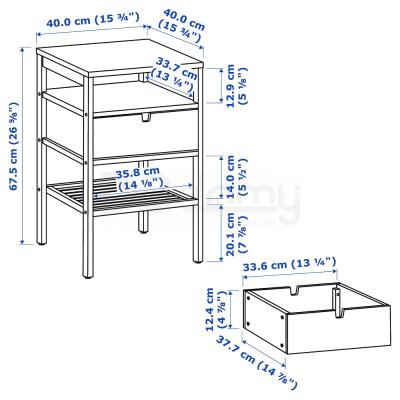 Тумба прикроватная NORDKISA 604.476.77 IKEA (ИКЕА NORDKISA), фото 8
