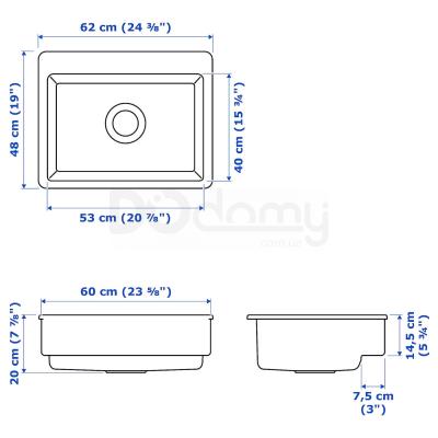 мийка HAVSEN 192.537.14 IKEA (ИКЕА ХАВСЕН), фото 6