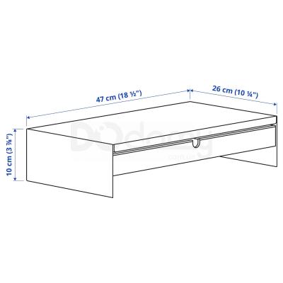 Підставка для монітора з шухлядою  ELLOVEN 504.747.70 IKEA (ИКЕА ЭЛЛОВЕН), фото 8