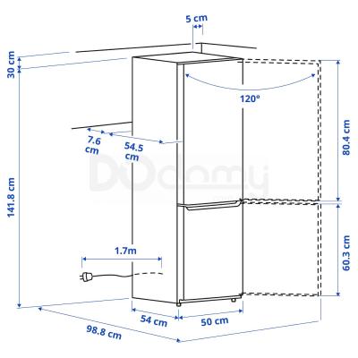 Холодильник LAGAN 704.901.18 IKEA (ИКЕА ЛАГАН), фото 6