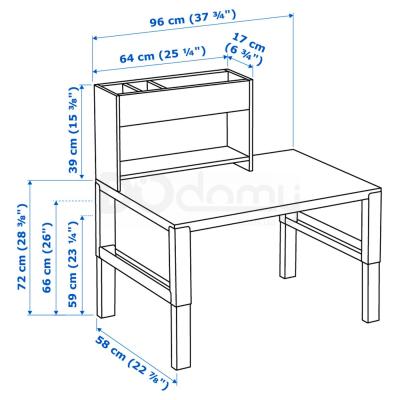 Стол с дополнительным модулем PAHL 191.289.61 IKEA (ИКЕА ПОЛЬ), фото 8