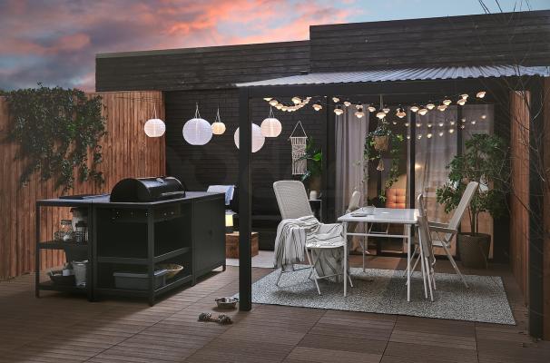 Стол + 4 раскладывания стулья TORPARO 094.136.71 IKEA (ИКЕА ТОРПАРО), фото 4