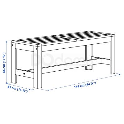 Скамья садовая APPLARO 102.051.81 IKEA (ИКЕА ЭПЛАРО), фото 4