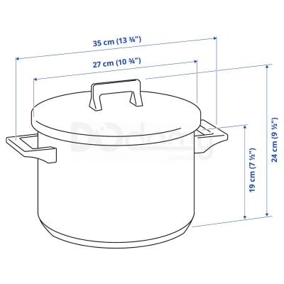 Кастрюля SNITSIG 401.297.27 IKEA (ИКЕА СНИТСИГ), фото 5