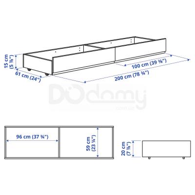 М'який контейнер для постільної білизни HAUGA 204.742.05 IKEA (ИКЕА HAUGA), фото 4