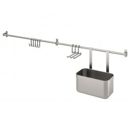 Рейлінг з комплектом аксесуарів KUNGSFORS 093.082.17 IKEA (ИКЕА КУНГСФОРС), фото