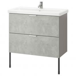 Тумба під раковину з 2 ящиками ENHET/TVÄLLEN 593.364.25 IKEA (ИКЕА ENHET / TVÄLLEN), фото