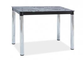 Стол Signal DAMAR II Черный/Хром 100x60, фото