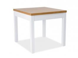 Стіл SIGNAL KENT I білий/дуб 80X80, фото