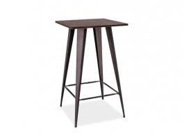 Стол Signal RETTO темний горіх/графіт 60x60x102, фото