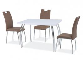 Стіл SIGNAL SK-2 білий /Хром 102x64, фото