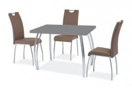 Стіл SIGNAL SK-2 Сірий/Хром 102x64, фото