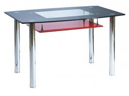 Стол Signal TWIST A червоний/чорний (S) 120x75, фото