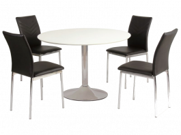 Стіл SIGNAL FLAVIO білий 90X90, фото