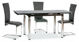 Стіл SIGNAL GD018 чорний 110(170)x74, фото