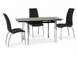 Стіл SIGNAL GD019 чорний 100(150)x70, фото