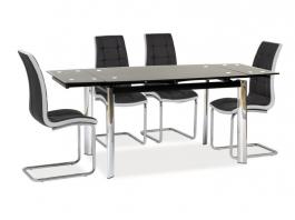 Стол Signal GD020 Черный 120(180)x80, фото