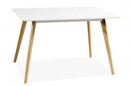 Стіл SIGNAL MILAN білий/дуб 120x80, фото