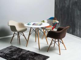 Стіл SIGNAL SOHO білий/Бук 80X80, фото