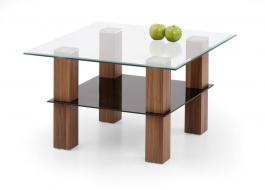 Журнальный столик HALMAR квадратный AMELIA орех, фото