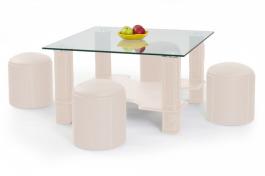 Журнальний столик HALMAR MEGAN кремовий, фото