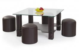 Журнальний столик HALMAR MEGAN коричневий, фото