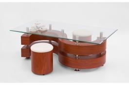 Журнальний столик HALMAR NINA 2 черешня, фото