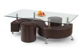 Журнальний столик HALMAR NINA 3 H венге, фото