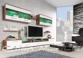 Стінка CAMA 1 слива мат і білий глянець, фото