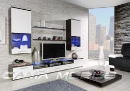 Стенка CAMA II Венге мат / Белый глянец, фото