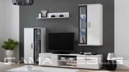 Стенка CAMA DORA Белый мат / Черный, фото