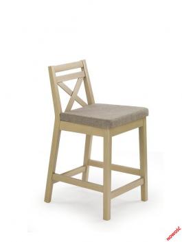 Стул барный HALMAR Borys Low дуб сонома, фото