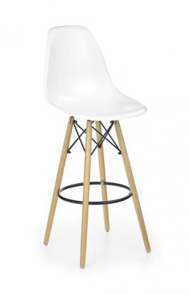 Барний стілець HALMAR H-51 білий, фото