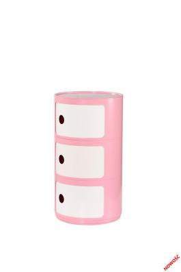 Комод детский HALMAR Alf Розовый, Белый, фото