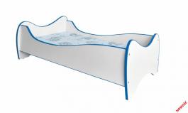 Кровать детская HALMAR Duo Белый, Синий, фото