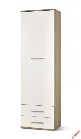 Шкаф HALMAR Lima Reg-1 Белый/Дуб сонома, фото