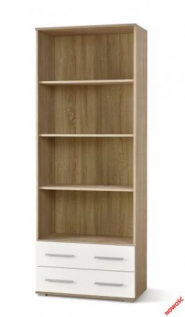 Стеллаж HALMAR Lima Reg-3 Дуб сонома/Белый, фото