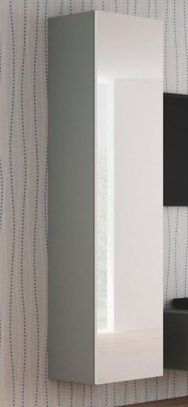 Пенал навесной HALMAR Livo S-180 Бело-серый, фото