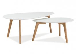 Журнальний столик SIGNAL Milan L2 білий, фото