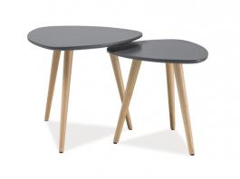 Журнальний столик SIGNAL NOLAN A сірий, фото