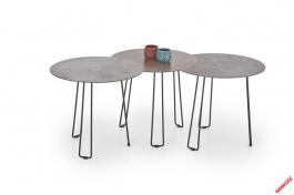 Журнальный столик HALMAR комплект TRIPLE, фото