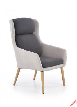 Крісло HALMAR PURIO сірий, фото