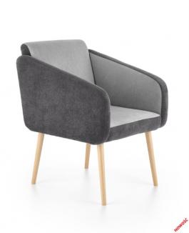 Крісло HALMAR WELL сірий, фото